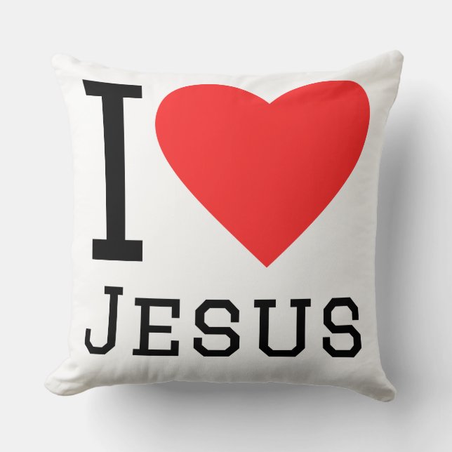 Almofada Eu amo Jesus (Frente)