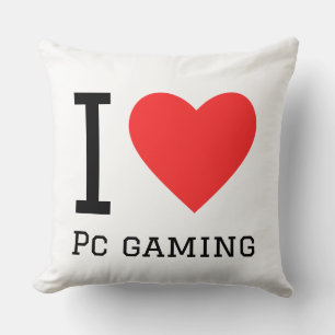 Almofada Eu amo jogos de pc