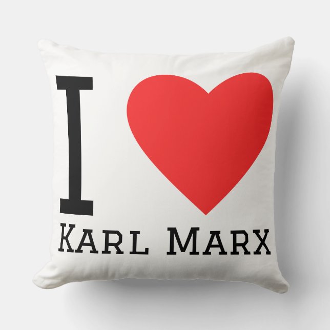 Almofada Eu amo Karl Marx  (Frente)