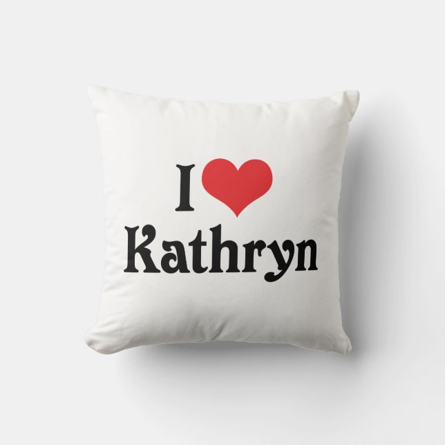 Almofada Eu Amo Kathryn (Frente)