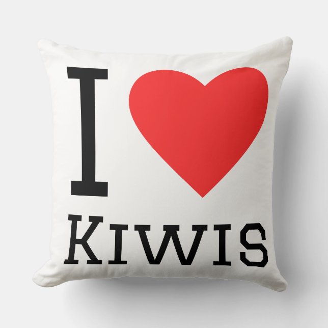 Almofada Eu amo kiwis (Frente)