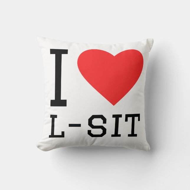 Almofada Eu amo l-sit (Frente)