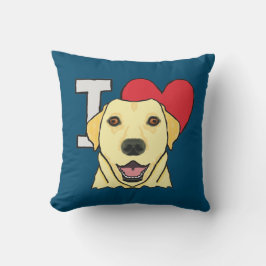 Almofada Eu Amo Labradores