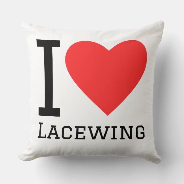 Almofada Eu amo lacewing  (Frente)
