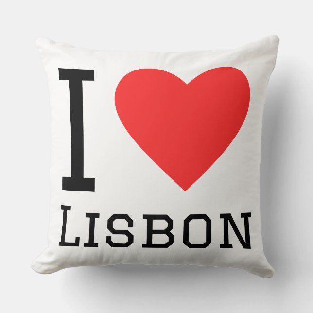 Almofada Eu amo Lisboa  (Frente)