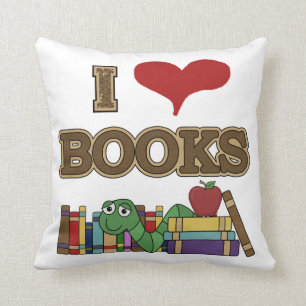 Almofada Eu amo livros
