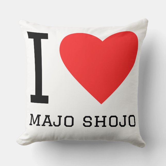 Almofada Eu amo maho shojo (Frente)
