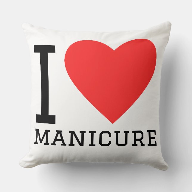 Almofada Eu amo manicure (Frente)