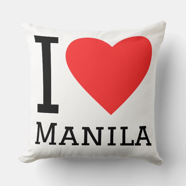 Almofada Eu amo Manila  (Frente)