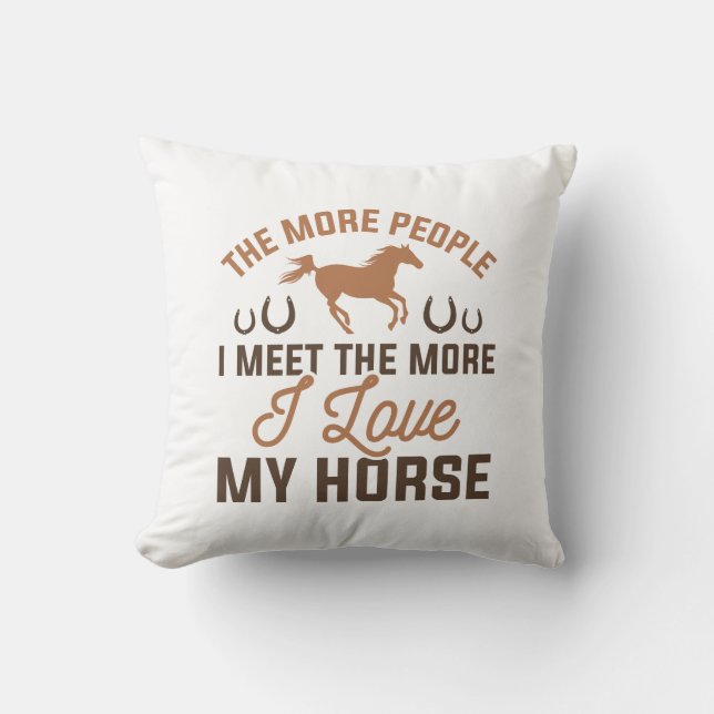 Almofada Eu Amo Meu Cavalo (Frente)