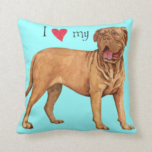 Almofada Eu amo meu Dogue de Bordéus
