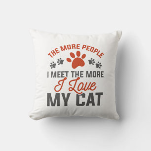 Almofada Eu Amo Meu Gato