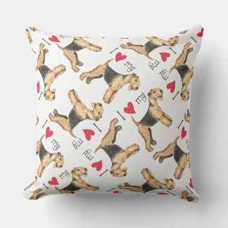 Almofada Eu amo meu Lakeland Terrier