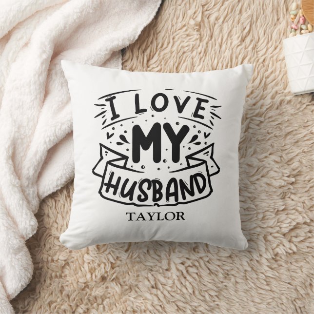 Almofada Eu amo meu marido (Cobertor)