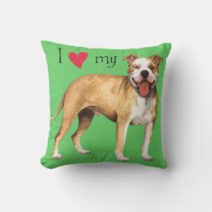 Almofada Eu amo meu Pit Bull Terrier