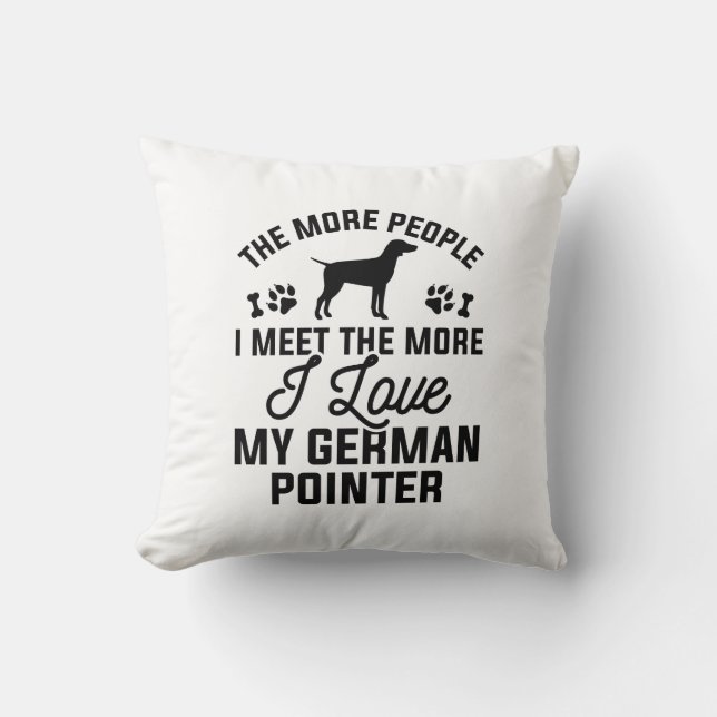 Almofada Eu Amo Meu Ponteiro Alemão (Frente)