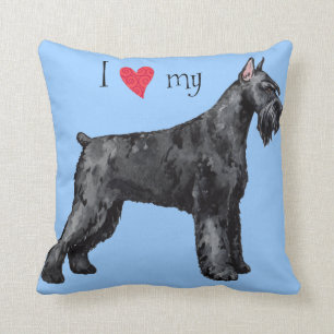 Almofada Eu amo meu Schnauzer Gigante