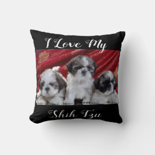 Almofada Eu Amo Meu Shih Tzu