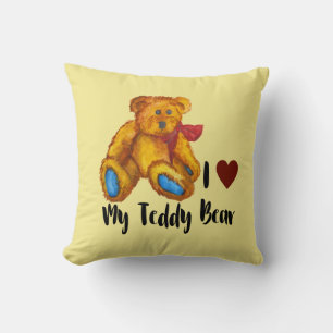 Almofada Eu Amo Meu Urso De Teddy