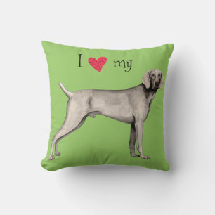 Almofada Eu amo meu Weimaraner