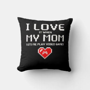 Almofada Eu Amo Minha Mãe Engraçada Adolescente Presente
