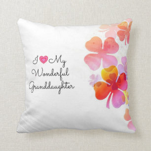 Almofada Eu Amo Minha Neta Maravilhosa, design pastel