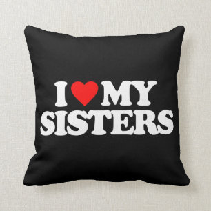 ALMOFADA EU AMO MINHAS IRMÃS