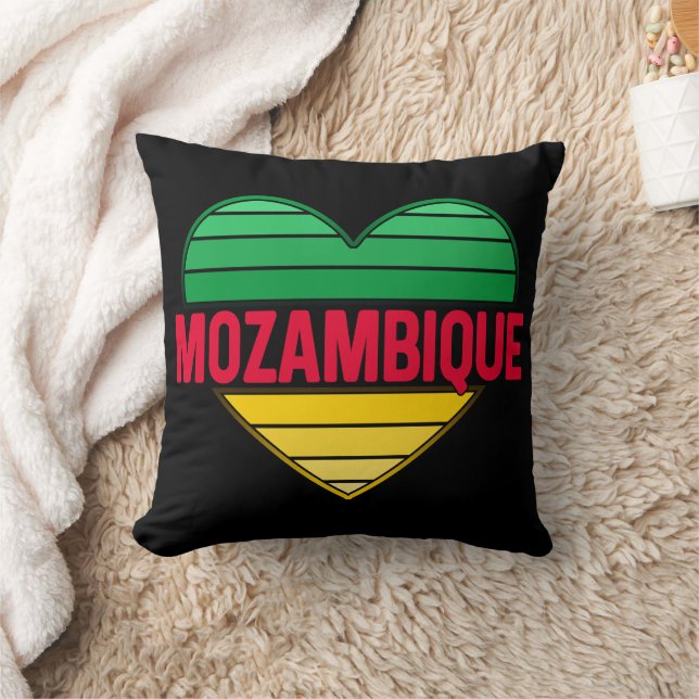 Almofada Eu Amo Moçambique, Coração Mozambicano (Cobertor)