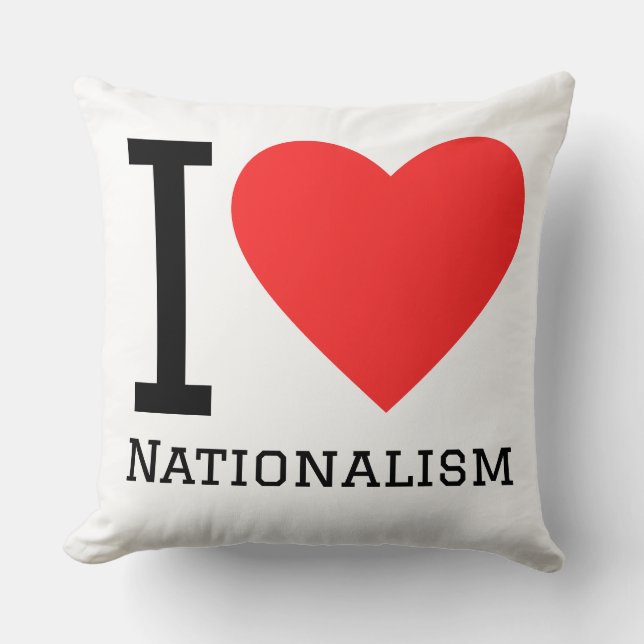Almofada Eu amo nacionalismo (Frente)