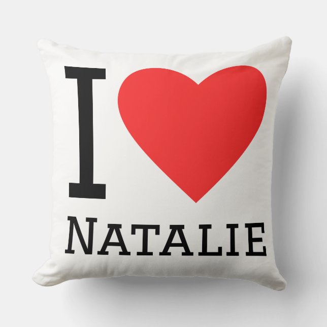 Almofada Eu amo natalie  (Frente)