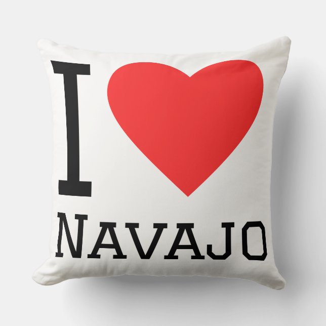 Almofada Eu amo navajo  (Frente)