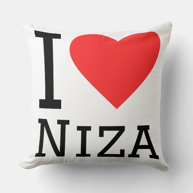 Almofada Eu amo Niza  (Frente)