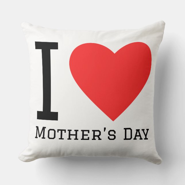 Almofada Eu amo o Dia das Mães (Frente)