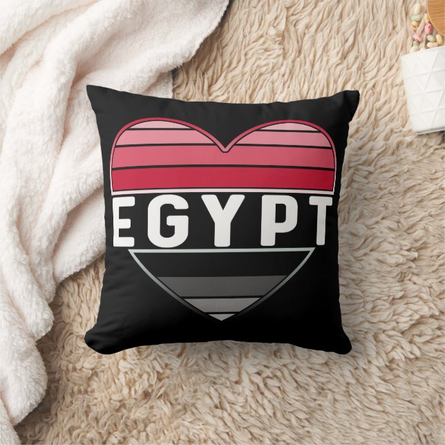 Almofada Eu amo o Egito, o coração egípcio (Cobertor)