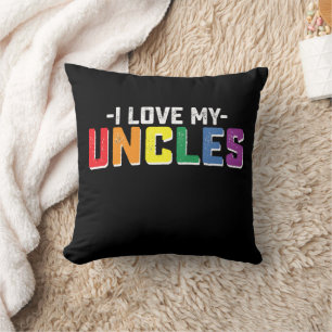Almofada Eu Amo O Orgulho Dos Meus Tios Família Gay Lésbica