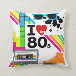 Almofada Eu amo o travesseiro do anos 80