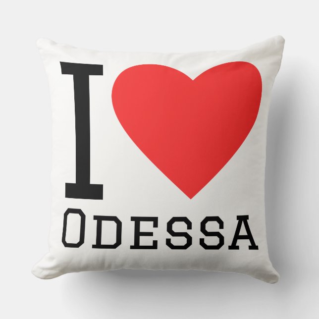 Almofada Eu amo Odessa (Frente)