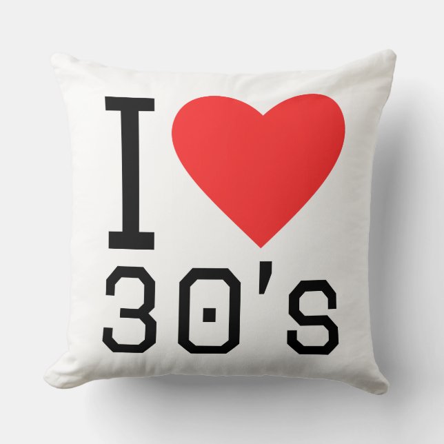 Almofada Eu amo os anos 30 (Frente)
