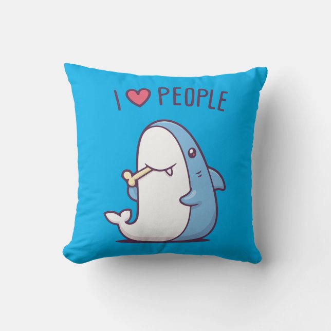 Almofada Eu amo Pessoas (Frente)