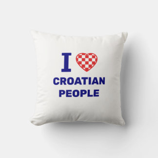 Almofada Eu Amo Pessoas Croatas