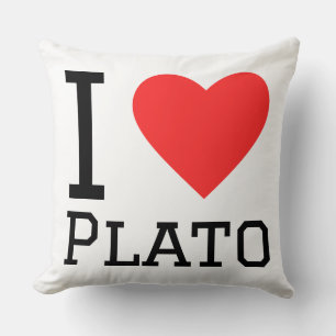 Almofada Eu amo Platão 