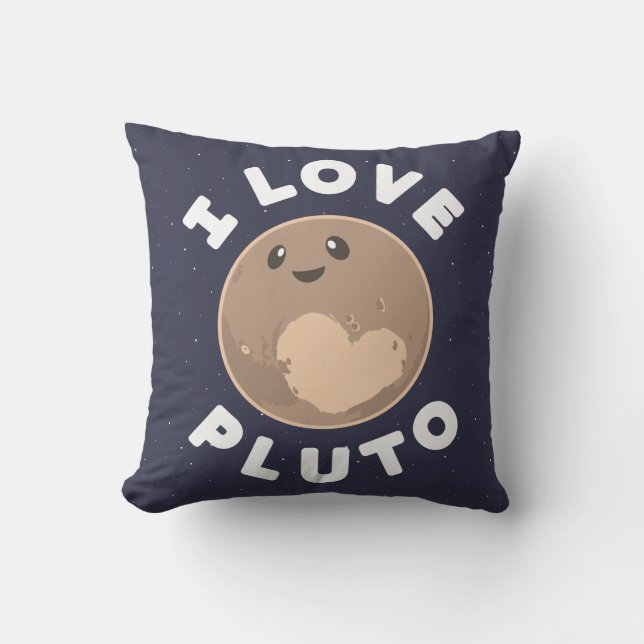 Almofada Eu amo Pluto (Frente)