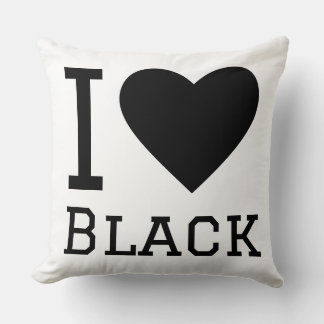 Almofada Eu amo preto
