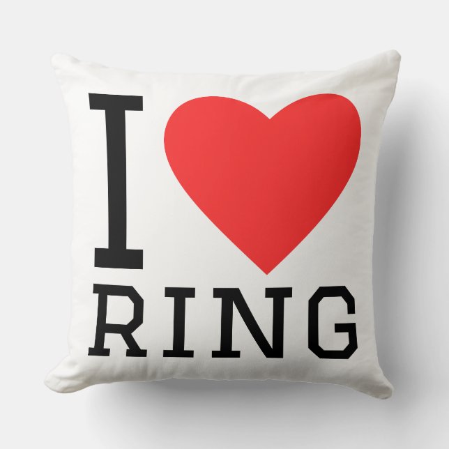Almofada Eu amo ringue  (Frente)