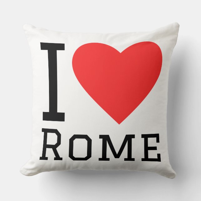 Almofada Eu amo Roma  (Frente)