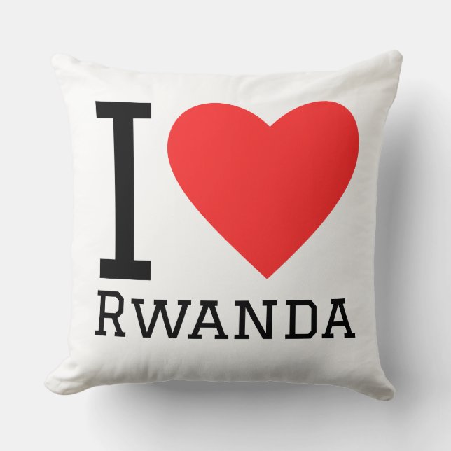 Almofada Eu amo Ruanda (Frente)