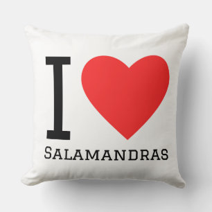 Almofada Eu amo salamandras