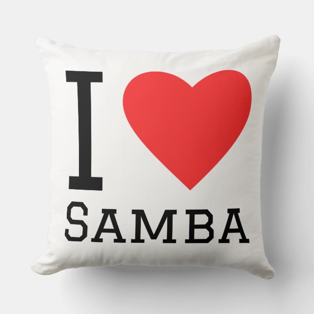 Almofada Eu amo samba (Frente)