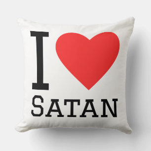 Almofada Eu amo Satanás