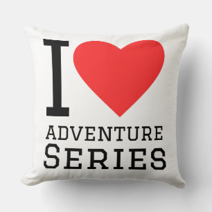 Almofada Eu amo séries de aventura